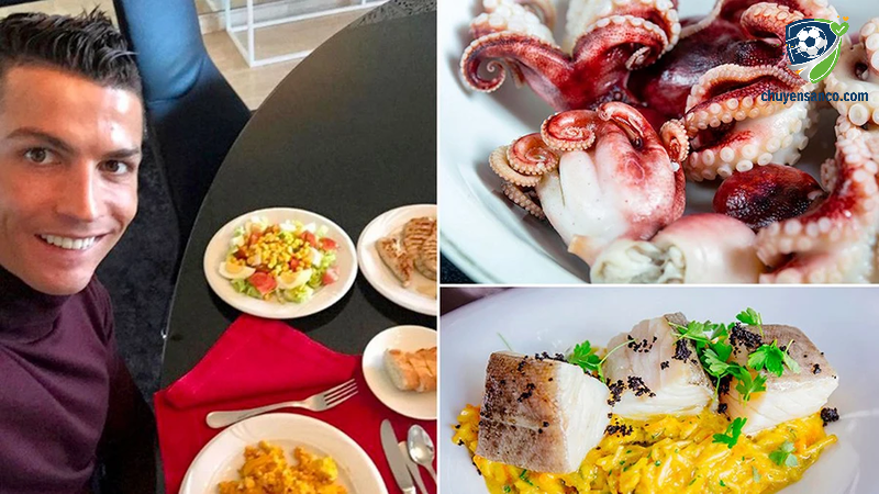 Thực đơn tiêu chuẩn trong ngày của Ronaldo