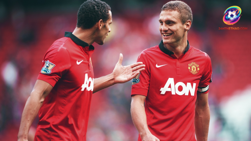 Cặp trung vệ Nemanja Vidic và Rio Ferdinand